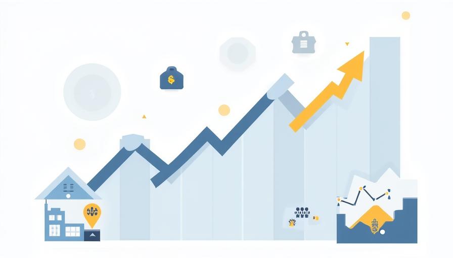 Illustration of abstract financial charts and growing investments.